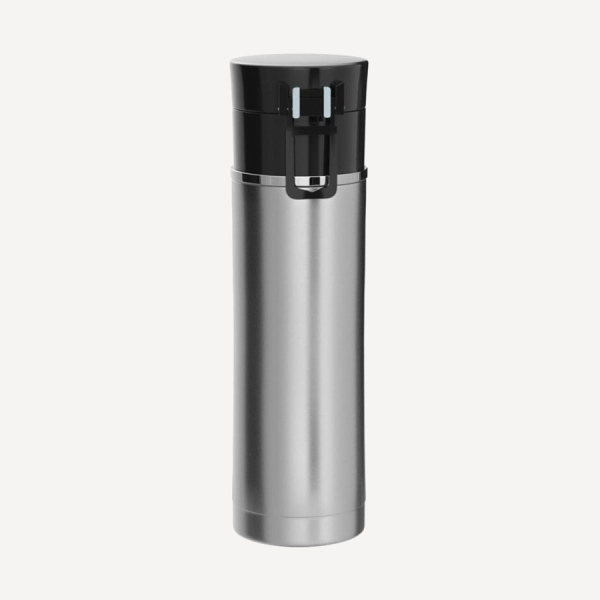 Термокружка Thermos NS-402 BK 0,47L (Gloss Steel, +12h/-24h)